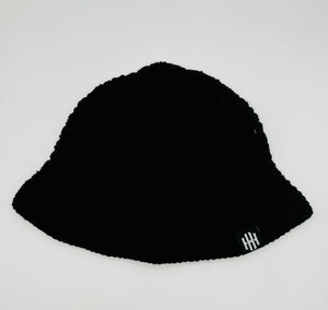 Black Crochet Bucket