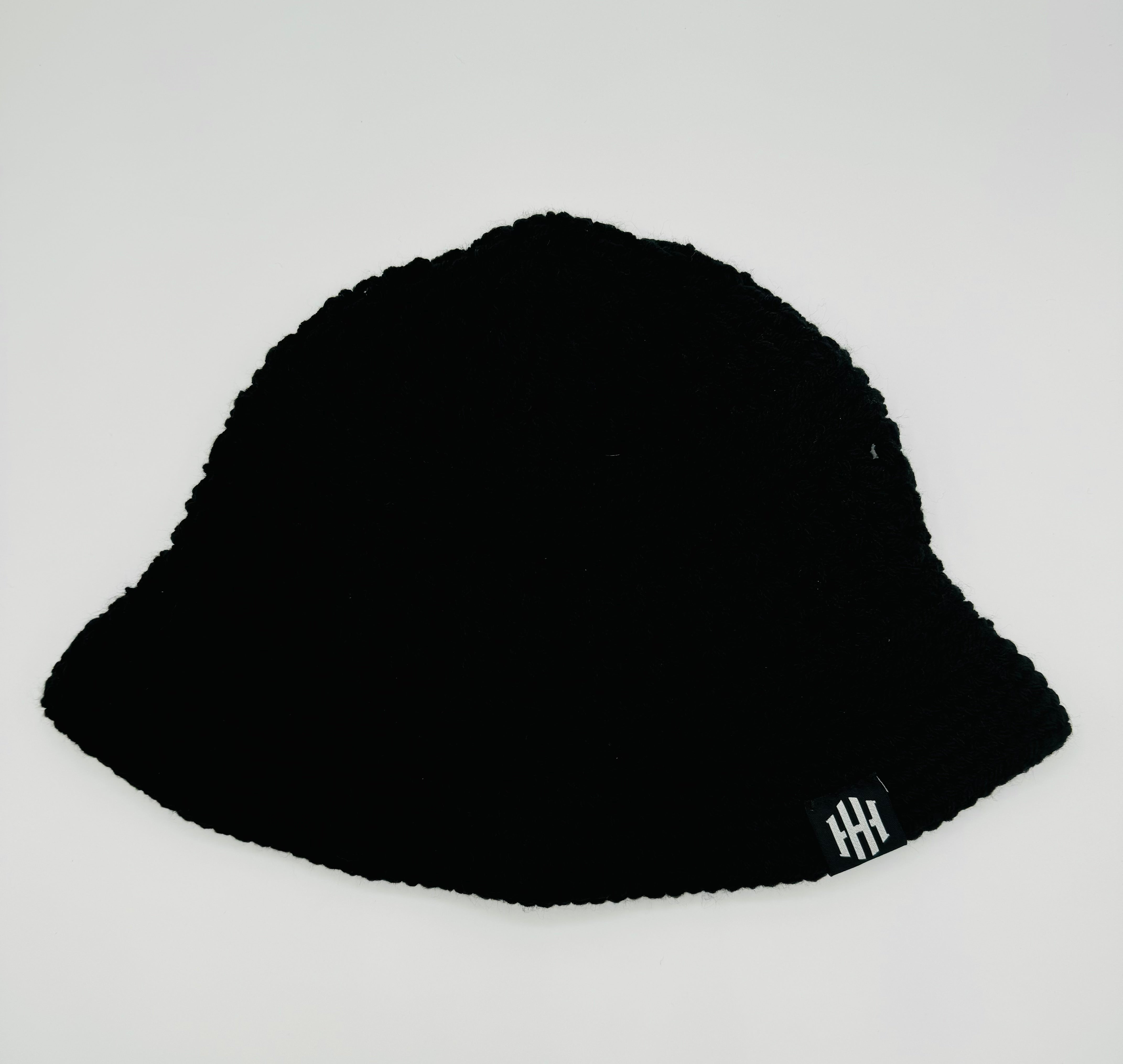 Black Crochet Bucket