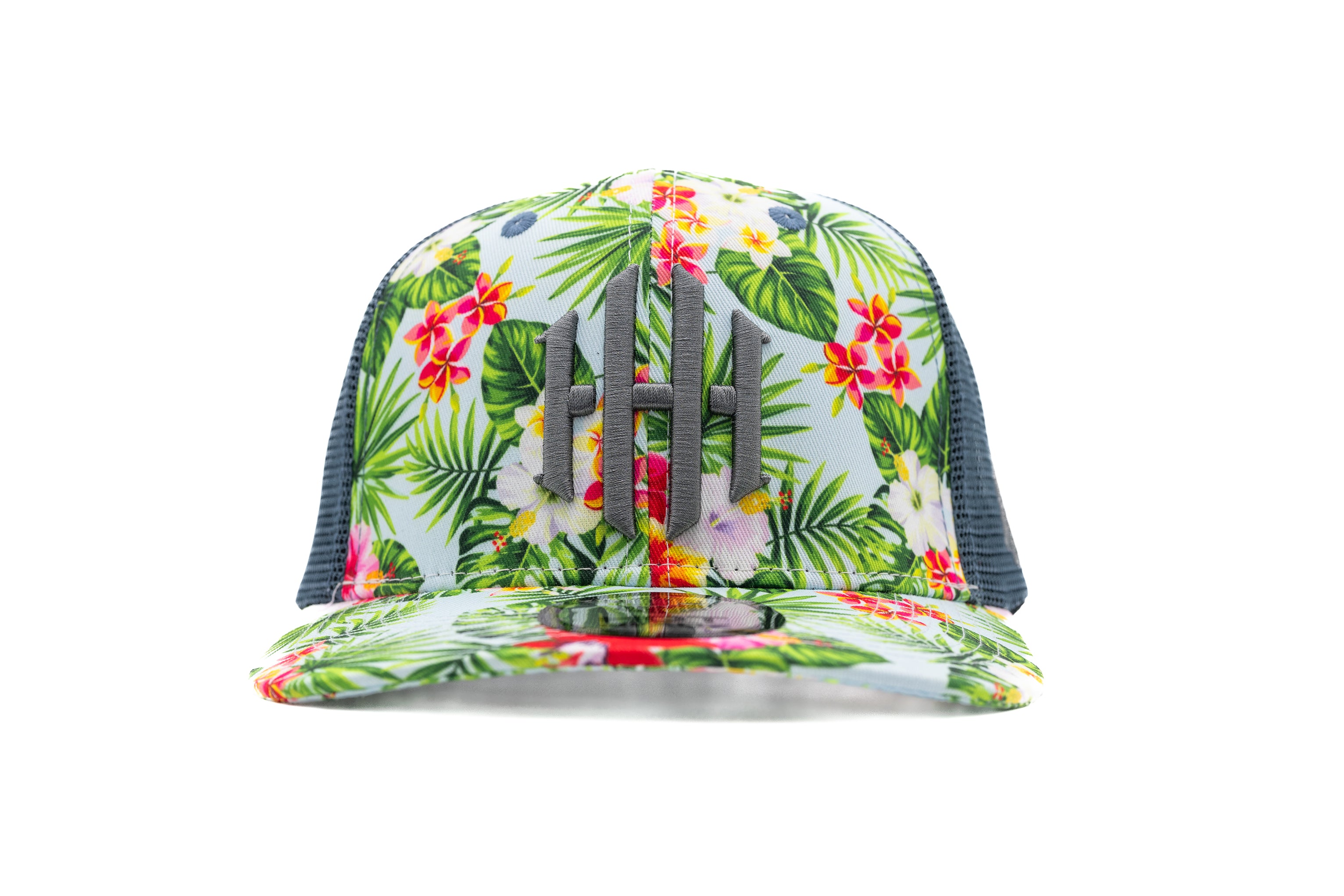 *NEW* HH FLORAL GREY TRUCKER