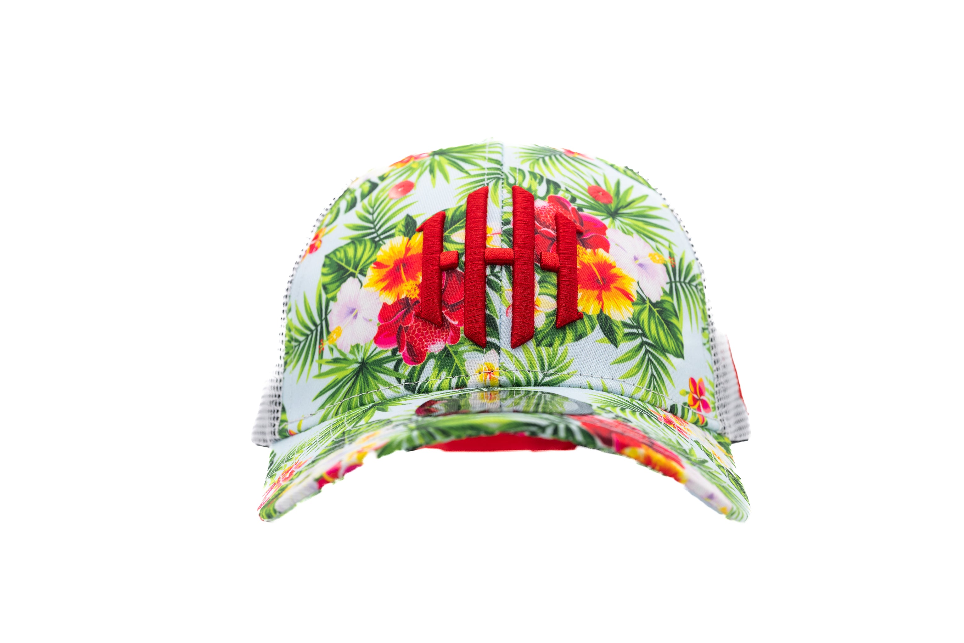 *NEW* HH FLORAL RED TRUCKER