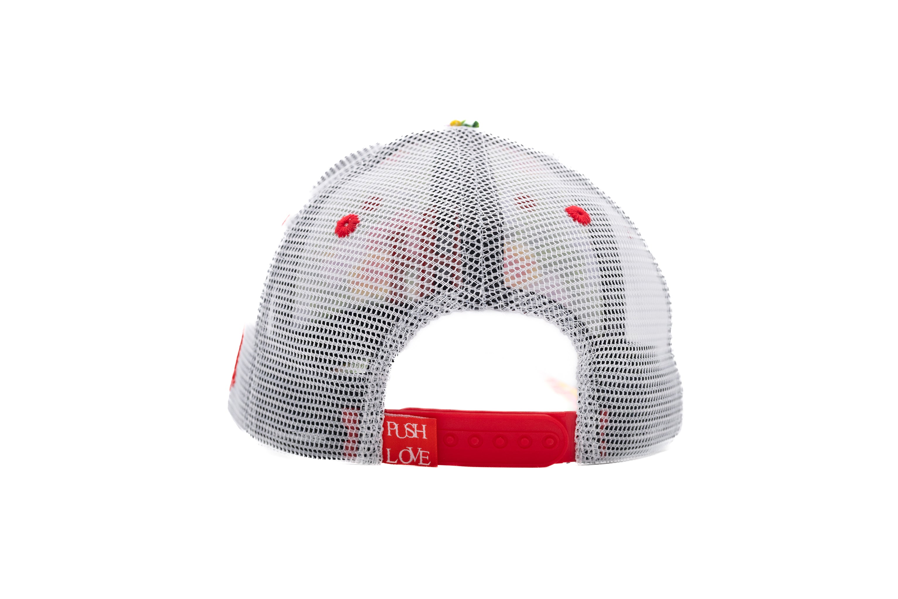 *NEW* HH FLORAL RED TRUCKER