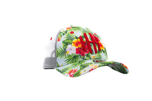 *NEW* HH FLORAL RED TRUCKER