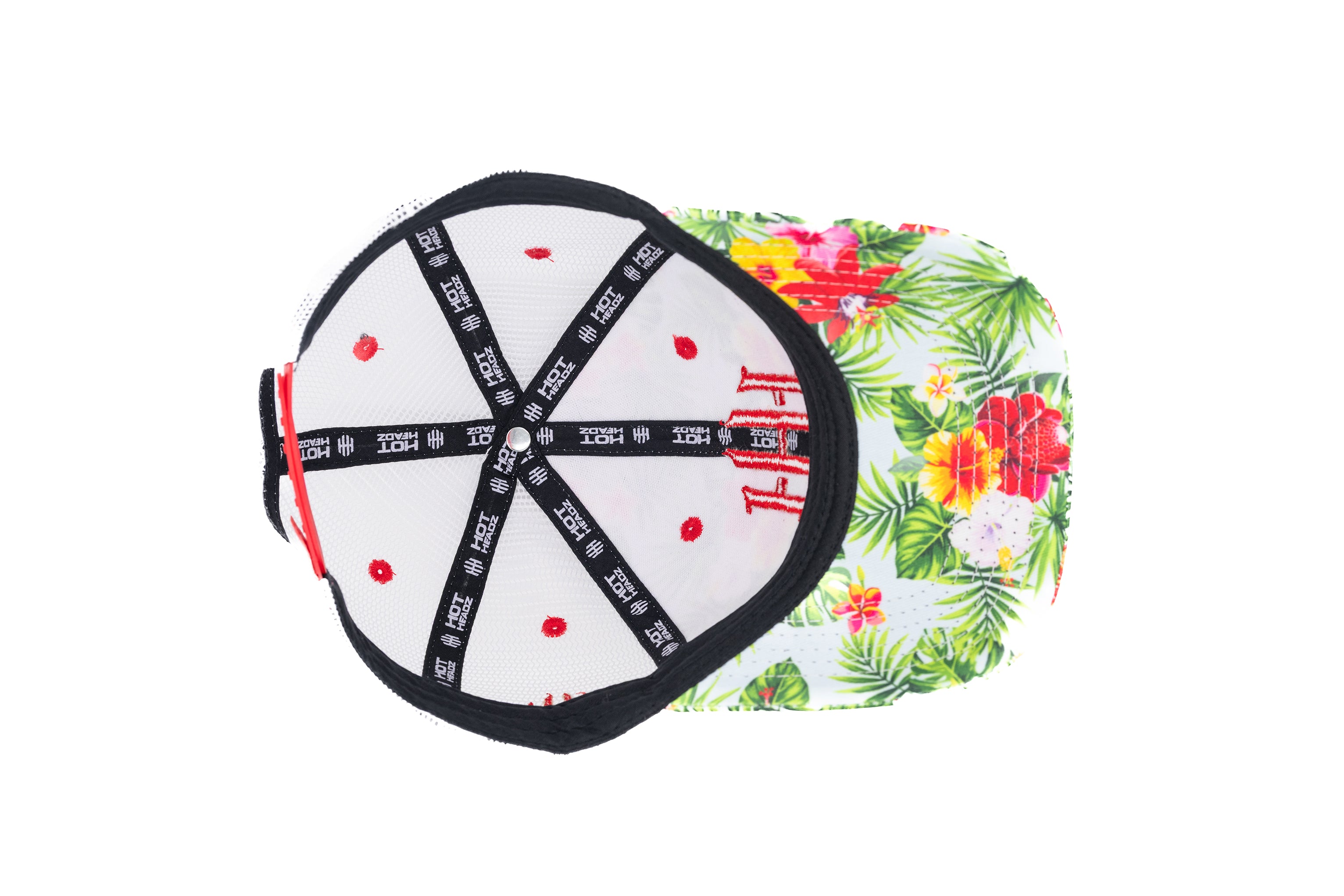 *NEW* HH FLORAL RED TRUCKER